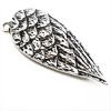 Wing Shaped Zinc Alloy Pendants, plated nickel, lead & cadmium free Approx 2mm 