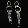 Stainless Steel Drop Earring, 304 Stainless Steel, for woman, original color Approx 3.5 Inch 