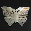 Pendentifs coquille sculptée, coquille noire, papillon, gravé Environ 2mm, Vendu par PC
