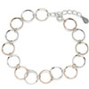 Sterling Silver Chain Bracelet, 925 Sterling Silver, plated, round link chain 10mm Approx 7.5 Inch 