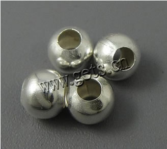 Perles intercalaires en fer, Rond, Placage, plus de couleurs à choisir, 3.2mm, 10000PC/sac, Vendu par sac