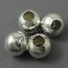 Perles intercalaires en fer, Rond, Placage, plus de couleurs à choisir, 3.2mm Vendu par sac