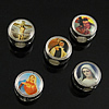 Zinc Alloy European Beads, with Stainless Steel, plated, mixed nickel, lead & cadmium free Approx 5mm 