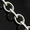 Handmade Brass Chain, Oval, smooth lead & cadmium free 