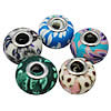 European Polymer Clay Beads, Rondelle, iron double core without troll Approx 4mm 