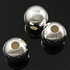 Nahtlose Sterling Silber Perlen, 925 Sterling Silber, rund, UV plattiert, keine, 6mm, Bohrung:ca. 1.8mm, verkauft von PC