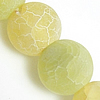 Natural Effloresce Agate Beads, Round yellow Approx 1-1.5mm Approx 14 Inch 
