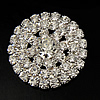 Accesorios de trajes del rhinestones, diamantes de imitación, con metal, Flor, 25x5mm, Vendido por UD