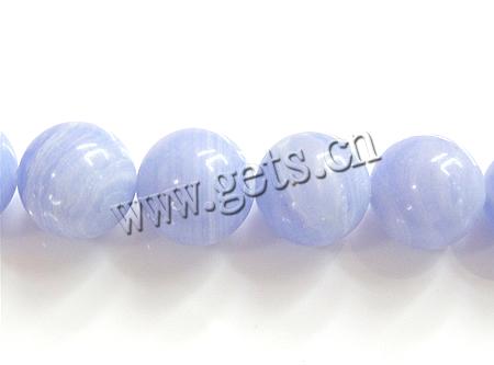 Perle Agate synthétique, agate lace, Rond, normes différentes pour le choix, bleu d'eau, Trou:Environ 1-1.5mm, Longueur:Environ 15.5 pouce, Vendu par brin