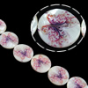 Fancy Printing Shell Beads, Freshwater Shell, Coin Approx 1mm Approx 15 Inch 