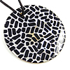 Printing Shell Pendants, Flat Round Grade A Approx 2mm 