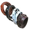 Cowhide Bracelets, Zinc Alloy, with Cowhide, plated, mixed colors, nickel, lead & cadmium free Approx 23 Inch 