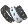 Cowhide Bracelets, Zinc Alloy, with Cowhide, plated, mixed colors, nickel, lead & cadmium free, 21cm Approx 8.2 Inch 