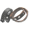 Cowhide Bracelets, Zinc Alloy, with Cowhide, plated, mixed colors, nickel, lead & cadmium free Approx 16 Inch 