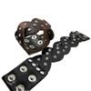 Cowhide Bracelets, Zinc Alloy, with Cowhide, plated, mixed colors, nickel, lead & cadmium free Approx 8.8 Inch 
