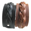 Cowhide Bracelets, mixed colors Approx 9.4 Inch 