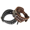 Cowhide Bracelets, Zinc Alloy, with Cowhide, plated, mixed colors, nickel, lead & cadmium free Approx 9.8 Inch 