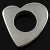 Stainless Steel Linking Ring, Heart, Customized, original color 