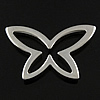 Нержавеющая сталь Связывание кольцо, нержавеющая сталь, бабочка, оригинальный цвет продается PC