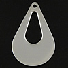 Stainless Steel Tag Charm, Teardrop, Customized, original color Approx 2mm 