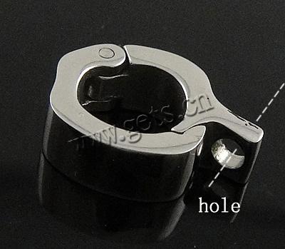 Stainless Steel Fold over Clasp, Apple, plated, Customized, more colors for choice, 13x9.5x4mm, Hole:Approx 2mm, Sold By PC