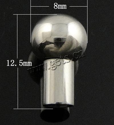 Fornituras de la joyería de acero inoxidable, Modificado para requisitos particulares, color original, 12.5x8mm, agujero:aproximado 3.3mm, Vendido por UD