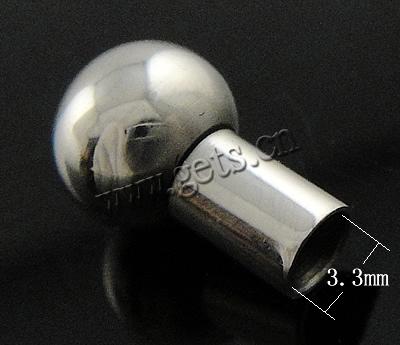 Ювелирные изделия из нержавеющей стали, нержавеющая сталь, Индивидуальные, оригинальный цвет, 12.5x8mm, отверстие:Приблизительно 3.3mm, продается PC