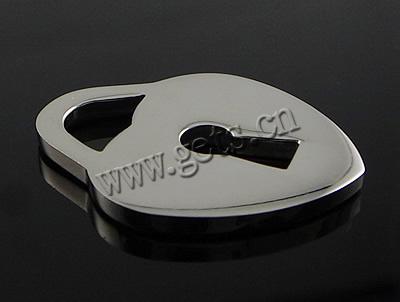 Stainless Steel Tag Charm, Heart, Customized, original color, 18.5x15x1.5mm, Hole:Approx 6x4mm, Sold By PC