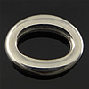 Stainless Steel Linking Ring, Oval, plated 