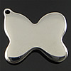 Нержавеющая сталь животных подвески, нержавеющая сталь, бабочка, Индивидуальные, оригинальный цвет отверстие:Приблизительно 1mm, продается PC