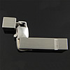 Stainless Steel Lobster Claw Cord Clasp, with end cap, original color   Approx 4mm 