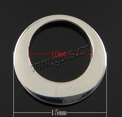 Anillo de enlace de acero inoxidable, Donut, Modificado para requisitos particulares, color original, 15x15x2mm, 10mm, Vendido por UD