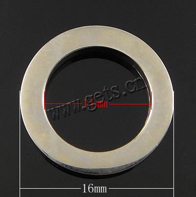 Нержавеющая сталь Связывание кольцо, нержавеющая сталь, Кольцевая форма, Индивидуальные, оригинальный цвет, 16x16x2mm, 11mm, продается PC