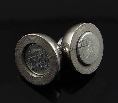 Круглая нержавеющая сталь Магнитная застежка, Лампа, Индивидуальные, оригинальный цвет, 10x8mm, отверстие:Приблизительно 2mm, продается PC
