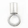 Zinc Alloy End Cap, Tube, plated nickel, lead & cadmium free Approx 11mm 