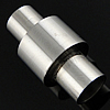 Runder Edelstahl Magnetverschluss, Rohr, Kundenindividuell, originale Farbe, 20.5x11mm, verkauft von PC