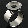 Stainless Steel Finger Ring Setting, original color Inner Approx US Ring 