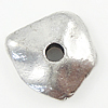 Perlas de pepita de aleación de zinc, Pepitas, chapado, más colores para la opción, libre de níquel, plomo & cadmio, 11x3mm, agujero:aproximado 2mm, Vendido por UD