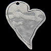 Zinc Alloy Heart Pendants, plated nickel, lead & cadmium free Approx 2mm 