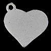 Zinc Alloy Heart Pendants, plated Approx 1.5mm 