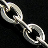 Sterling Silver Jewelry Chain, 925 Sterling Silver, plated, oval chain 