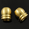 Brass End Cap, Tube, plated 4.5mm Approx 2mm 