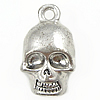 Zinc Alloy Skull Pendants, plated nickel, lead & cadmium free Approx 1.5mm 