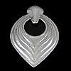 Zinc Alloy Tag Charm, plated nickel, lead & cadmium free Approx 1mm 
