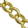 Brass Rolo Chain, Donut, plated cadmium free m 