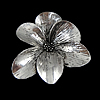 Zinc Alloy Flower Pendants, plated, 6 petal nickel, lead & cadmium free Approx 