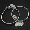 Sterling Silver Children Bangle, 925 Sterling Silver, plated, charm bracelet & adjustable 