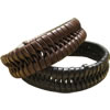 Cowhide Bracelets, Zinc Alloy, with Cowhide, nickel, lead & cadmium free, 1cm .5-8.5 Inch 