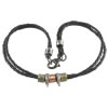 Rindsleder Zinc Alloy Halskette, Kuhhaut, mit Zinklegierung, 500mm, Länge:ca. 19.6 ZollInch, verkauft von Strang