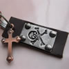 Rindsleder Zinc Alloy Halskette, Kuhhaut, mit Zinklegierung, Rechteck, 630mm, Länge:ca. 24.8 ZollInch, verkauft von Strang